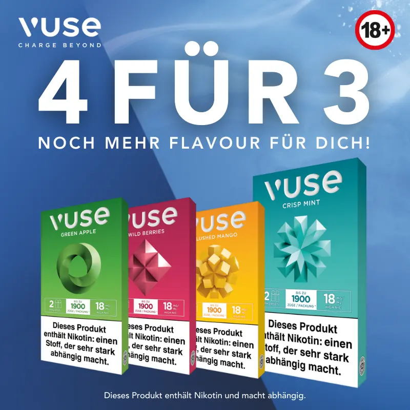 Vuse Pro Caps Double 4 für 3